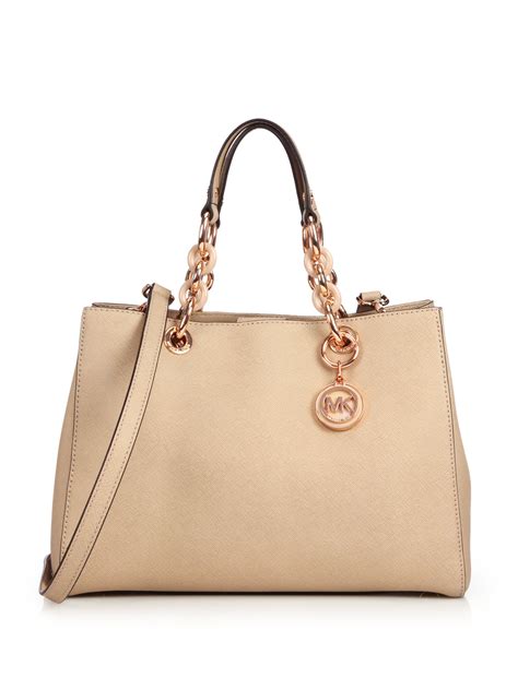 michael kors cynthia medium satchel malaysia|Cynthia Medium Saffiano Leather Satchel .